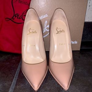 Christian Louboutin Pigalle 120 Plato Patent Nude